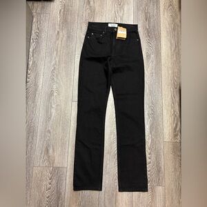Reformation jeans Liza high straight black Jeans